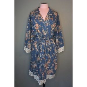 PINKBLUSH Botanical Floral Nursing Maternity Robe